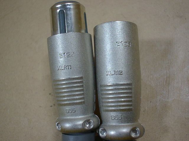 [未掃除品・テスト未確認ジャンク品]ITT CANNON (4ピン）XLR-4-11C・XLR-4-12C（6セット）の画像5