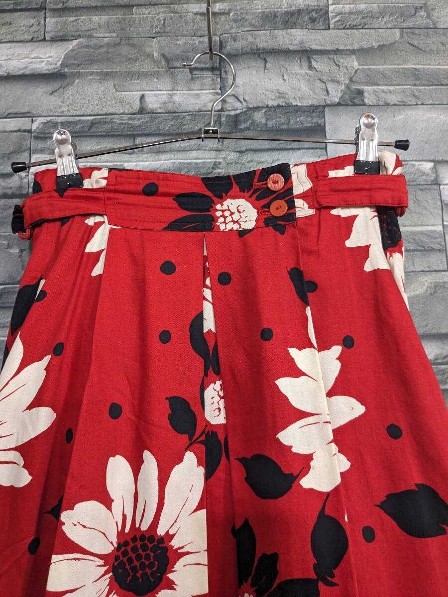 ★送料無料★MaxMara マックスマーラ スカート ロングスカート 花柄 レディース サイズ9の画像2