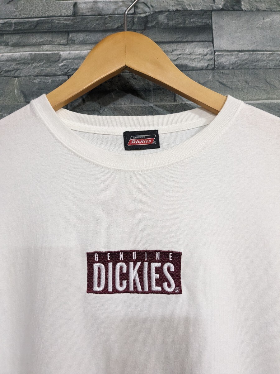 ★送料無料★Dickies ディッキーズ 半袖 Tシャツ コットンシャツ トップス 白 レディース Mサイズの画像2