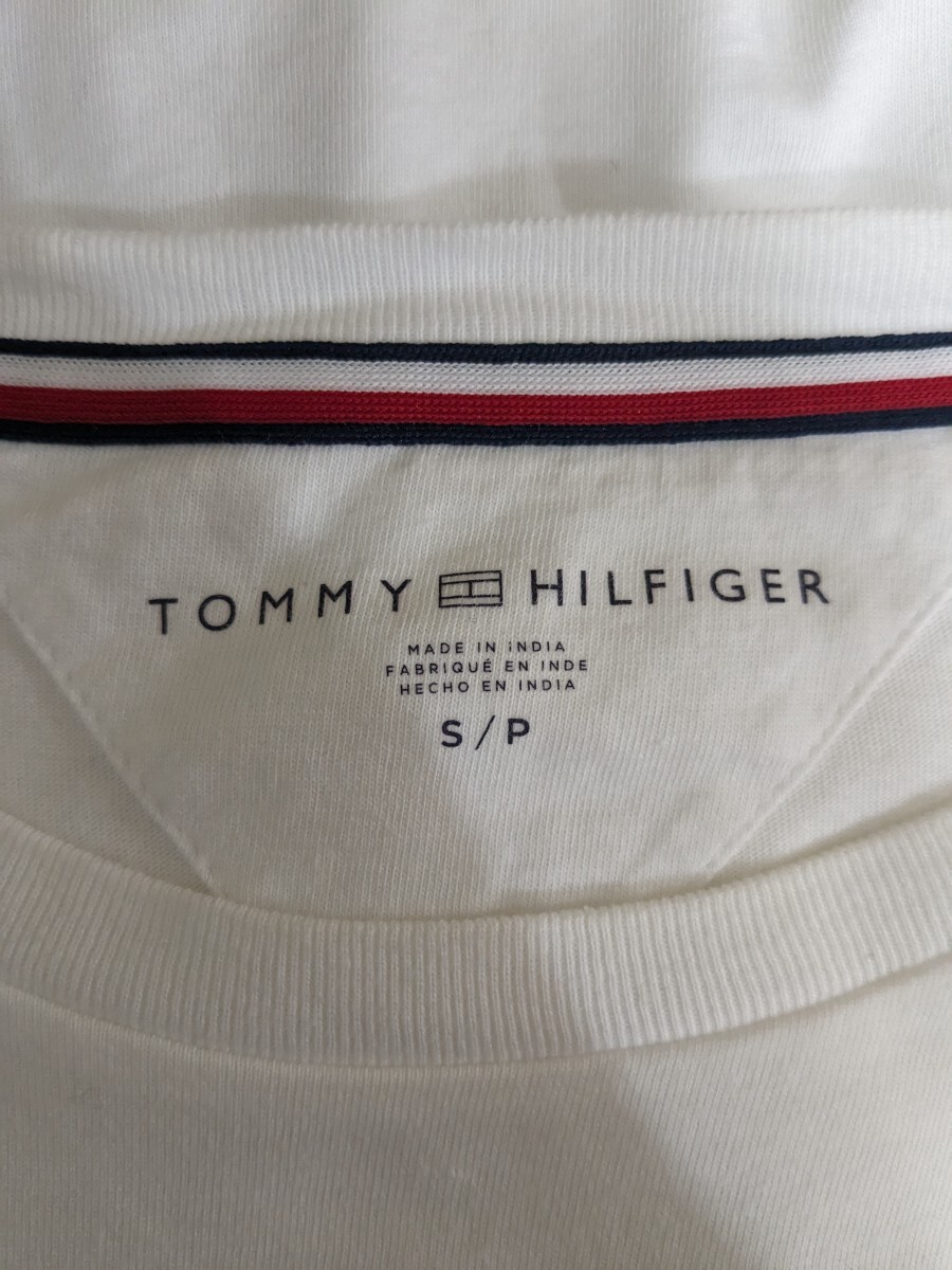 ★送料無料★TOMMY HILFIGER トミーヒルフィガー 半袖 Ｔシャツ トップス 白 メンズ サイズS/Pの画像5