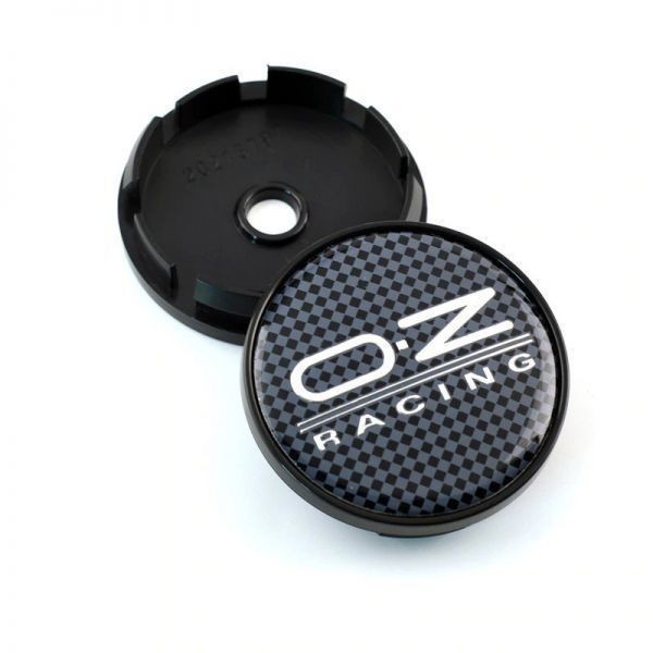 【送料140円】【銀枠 チェック&銀 シルバー】60mm OZレーシング ホイールセンターキャップ O.Z Racing 新品 4個セット ハブキャップ_画像6