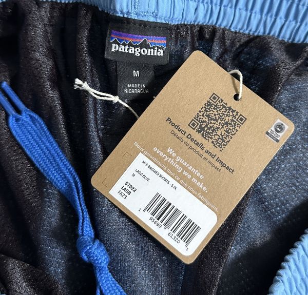 パタゴニア メンズ Mサイズ バギーズ ショーツ ５インチ ショートパンツ patagonia LAGB ラゴブルー 57022_画像4