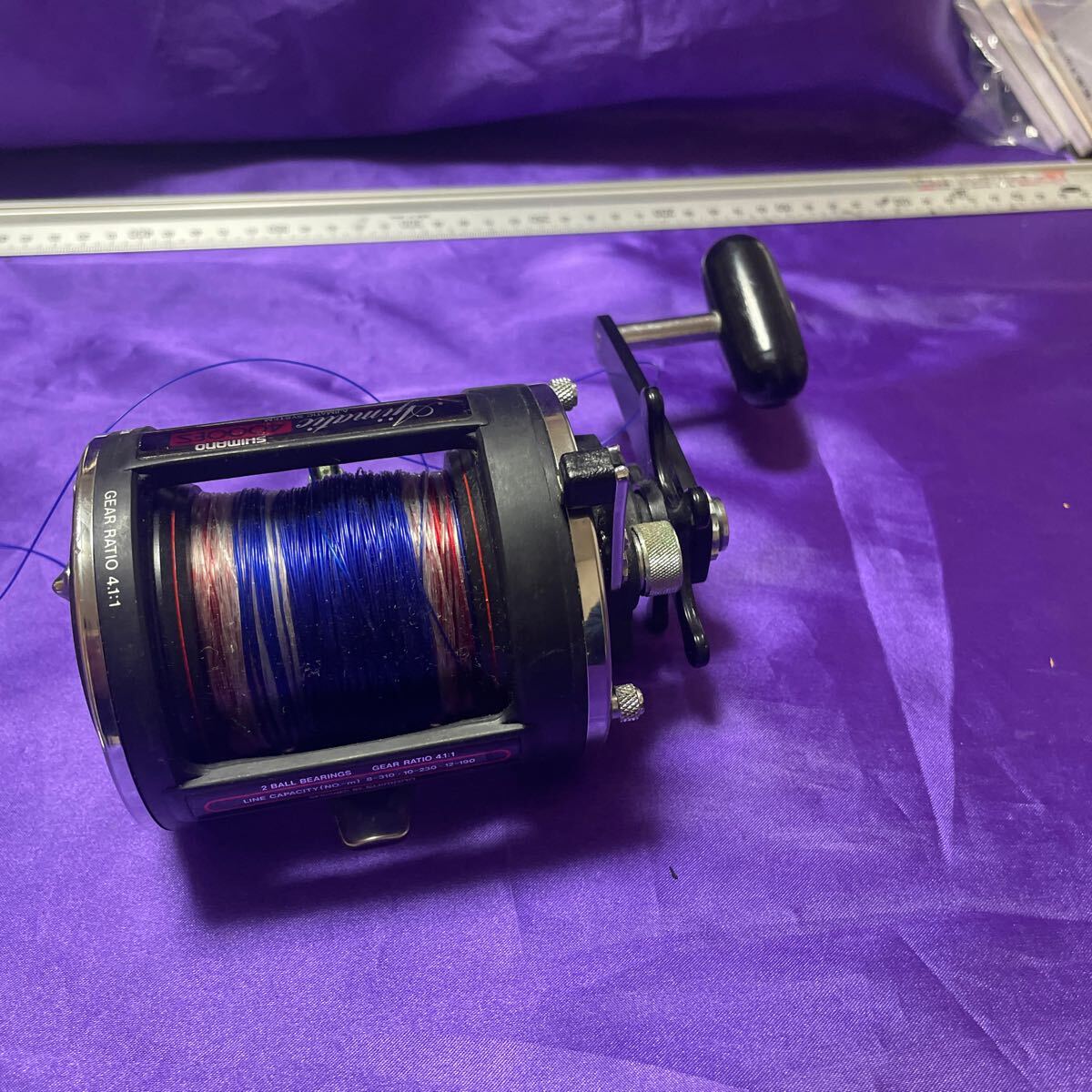 【中古美品】SHIMANO Ajimatic 4000ES 船用 手動リール 動作確認済 シマノ_画像3