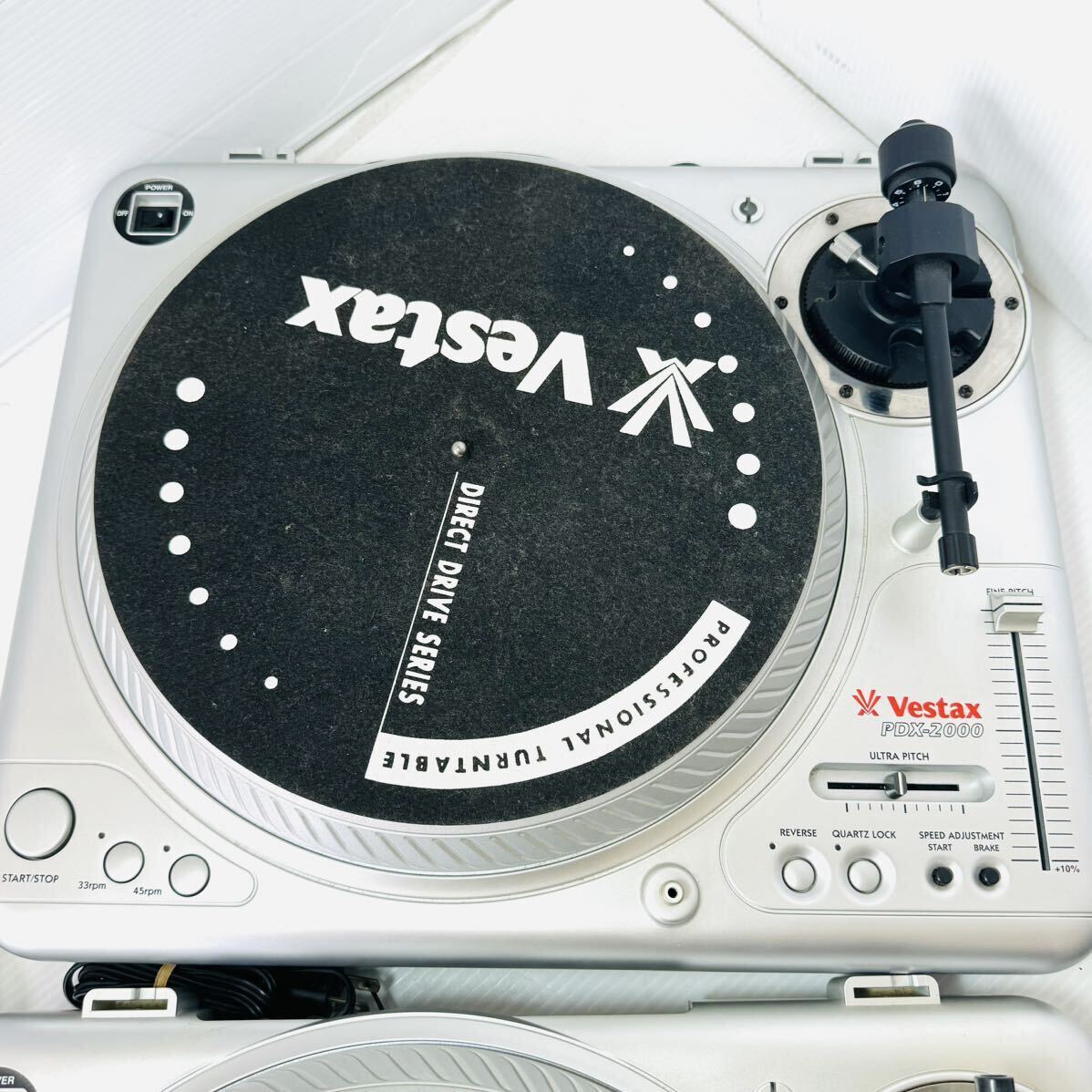【希少】Vestax べスタックス ターンテーブル PDX-2000 2台セット ペア 限定の画像3