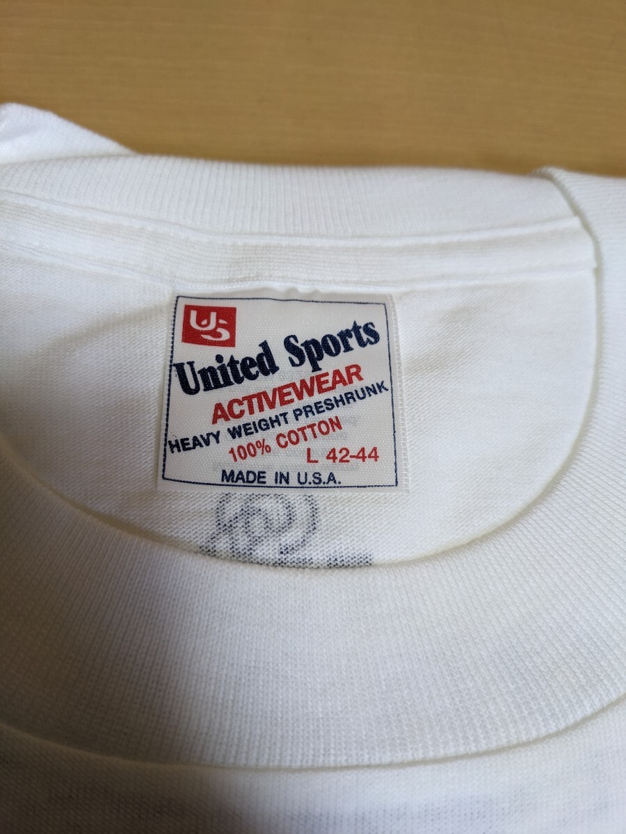 未使用　United Sports Lサイズ　42-44　MADE IN USA JDS URAGA MST 463　Tシャツ　半袖　古着_画像4