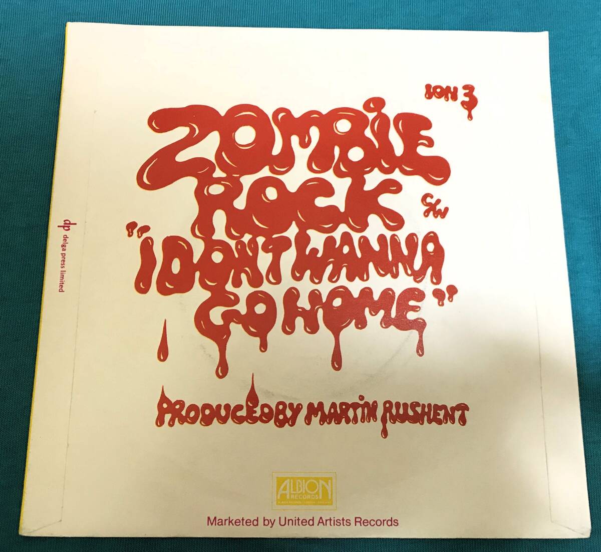 7”●Sore Throat / Zombie Rock UKオリジナル盤 英国産ネオロカ クボタタケシ ロンドンナイト の画像2
