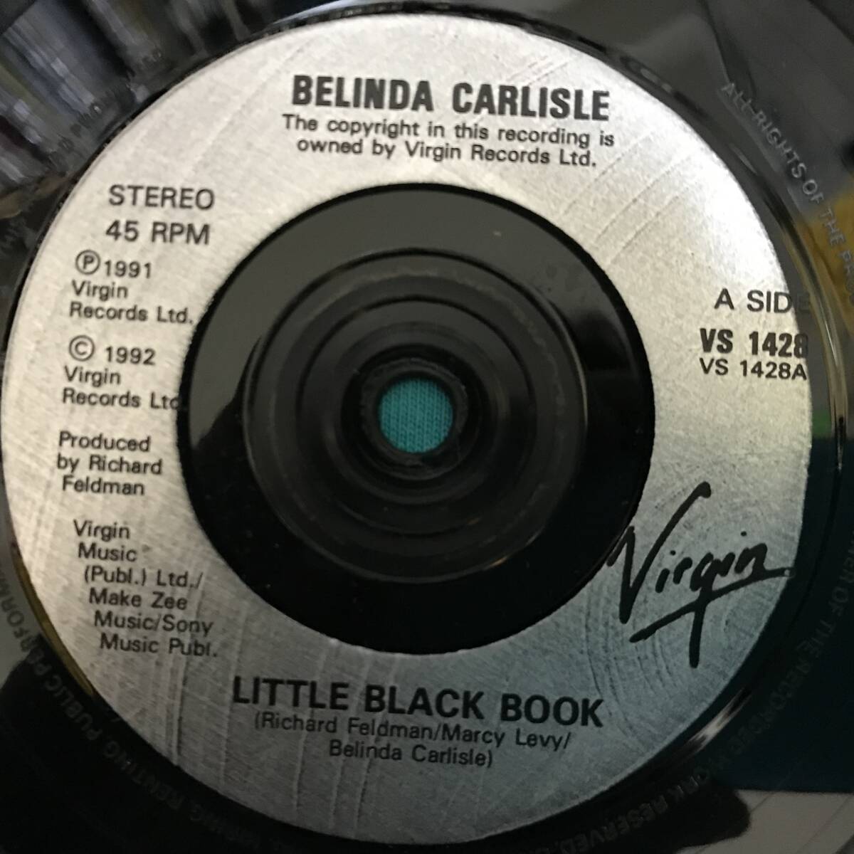 7”●Belinda Carlisle / Little Black Book UKオリジナル盤 VS 1428_画像3