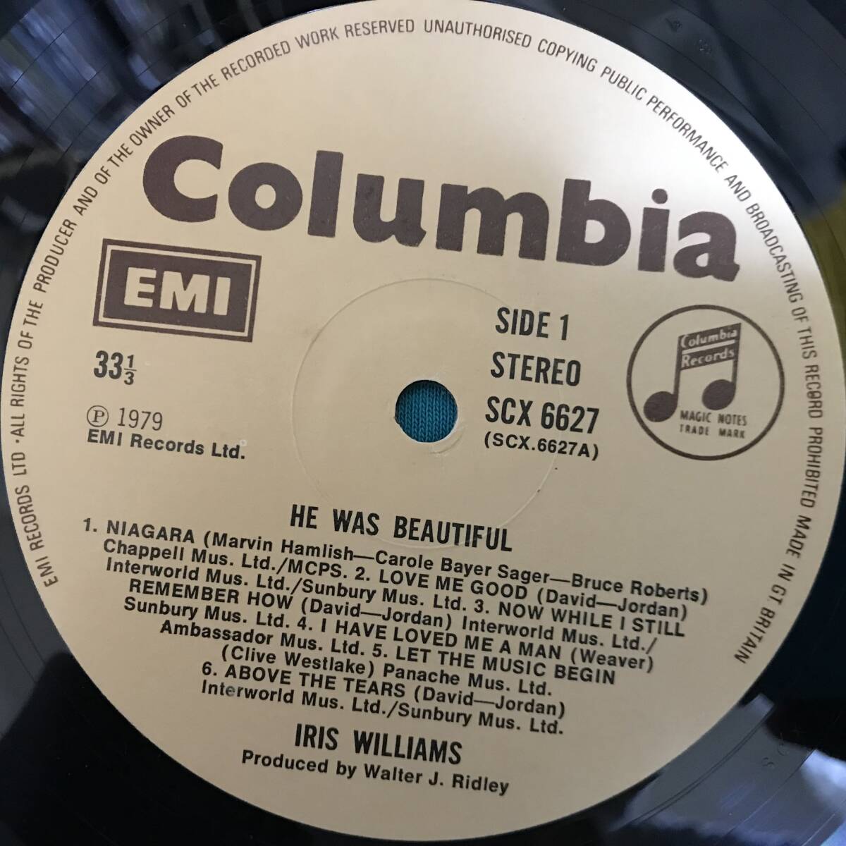 LP●Iris Williams He Was Beautiful UKオリジナル盤 SCX 6627 _画像3