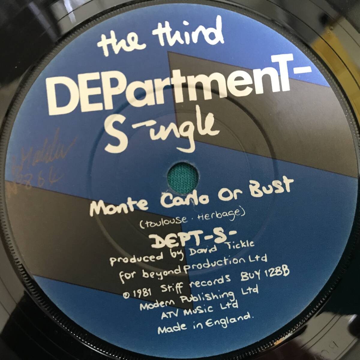 7”●Department S Dept-S / I Want UK盤 Stiff Records BUY 128の画像4