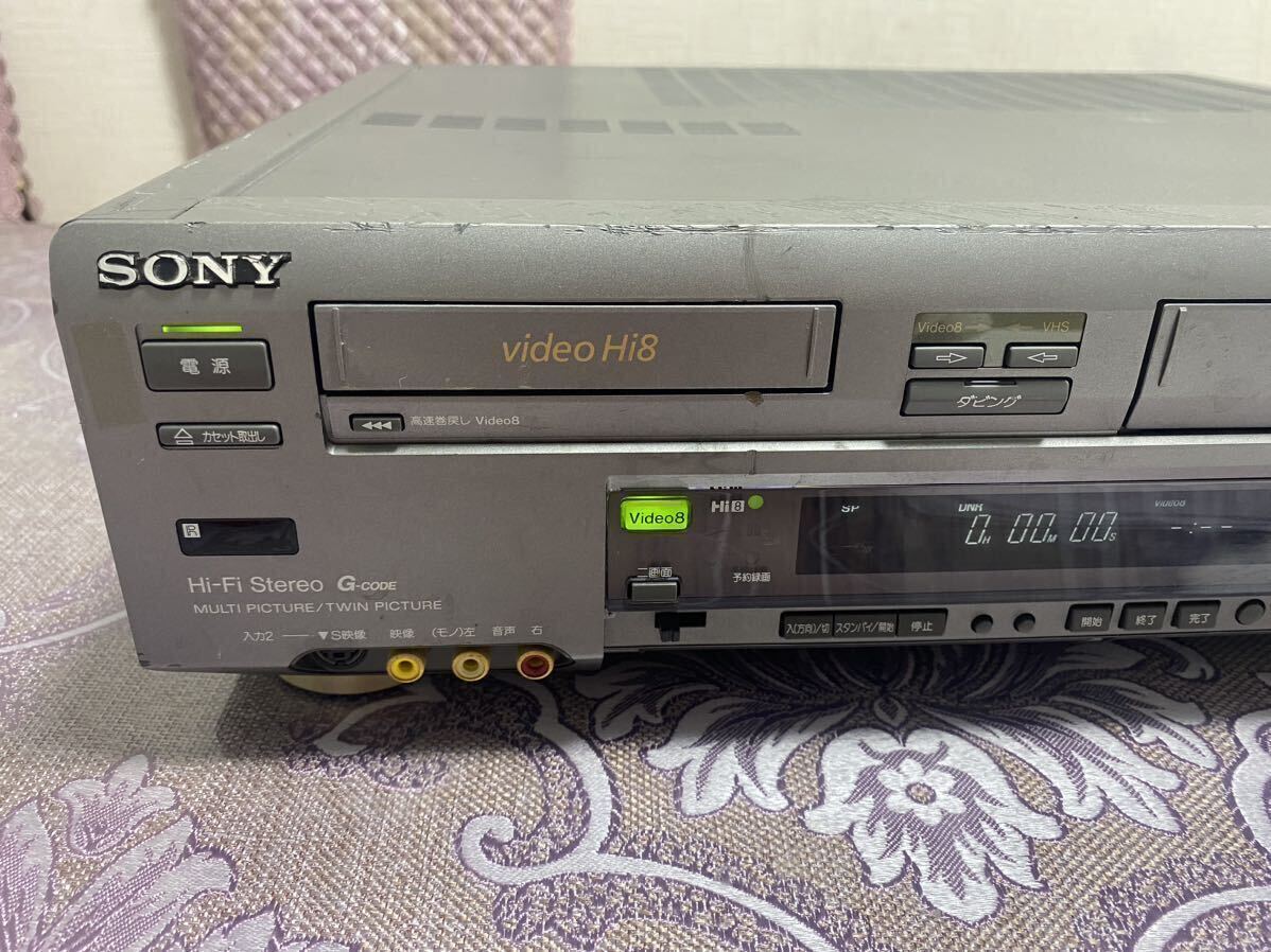 SONY ソニー WV-ST1 Hi8/S-VHS ダブルビデオデッキ 通電確認のみの画像2