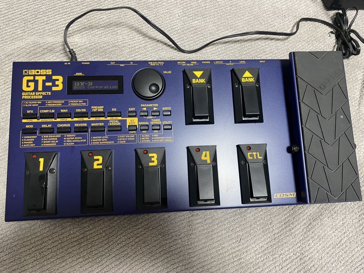 BOSS GT-3 マルチエフェクター　Guitar ギター EFFECTS PROCESSOR_画像1