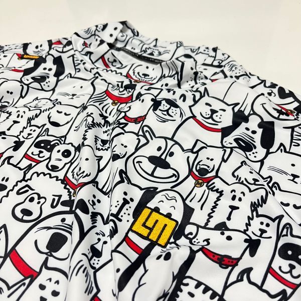 ≪新品・正規品≫ ★特価品★LOUDMOUTH　ラウドマウス メンズ 半袖モックネックシャツ マッツレッドカラーズ　≪サイズLL≫_画像1