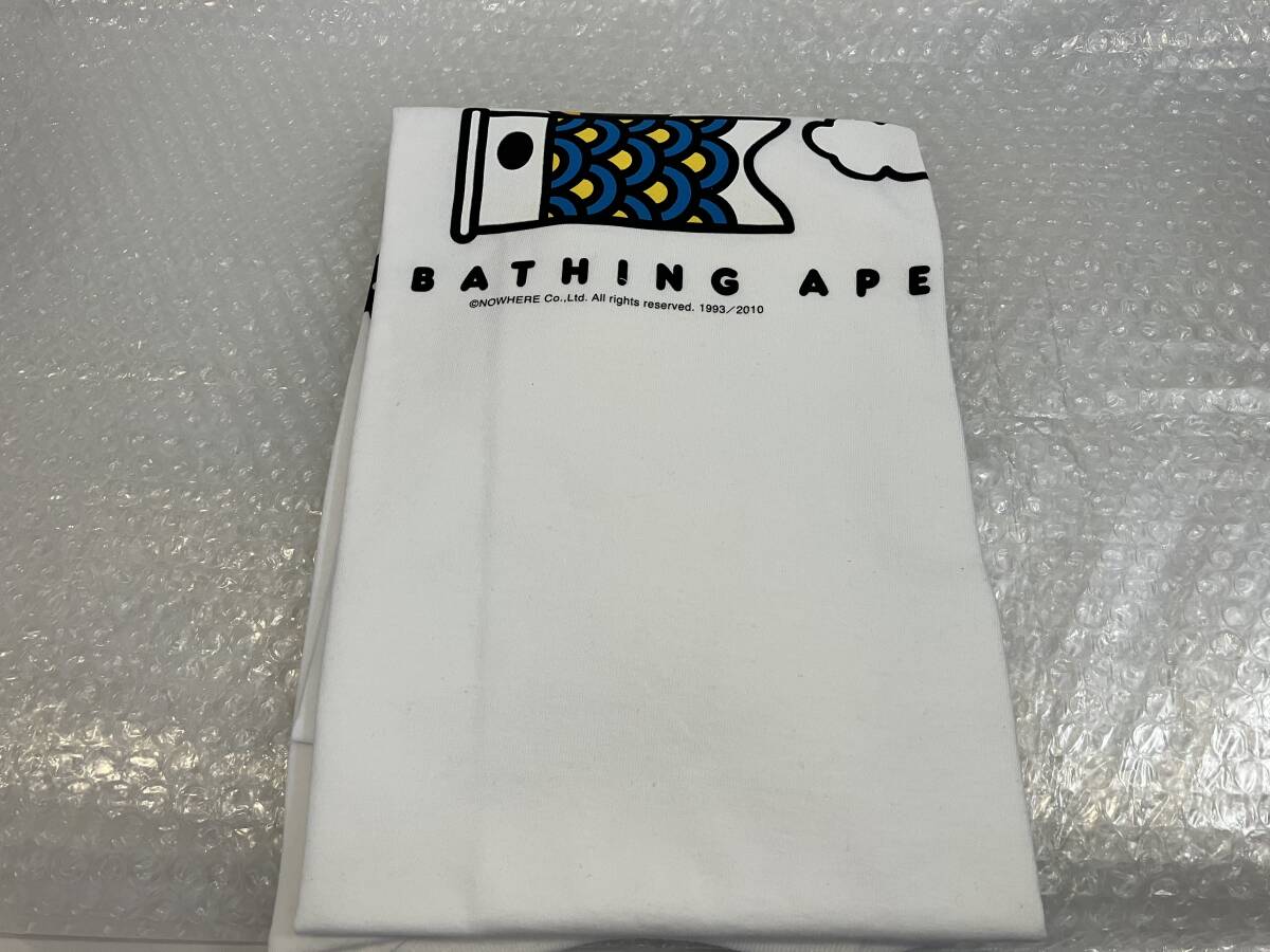A BATHING APE Tシャツ Lサイズ BABY MILO 鯉のぼりイラスト_画像3