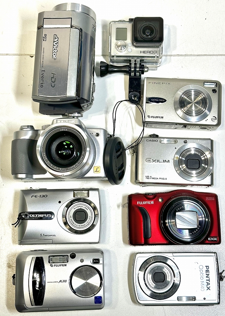中古デジカメ、フィルムカメラ、レンズ、双眼鏡 合計26個(富士フィルム F770EXR、Gopro、コニカ 3A、キャノン AE-1 他)、ジャンク扱いの画像2