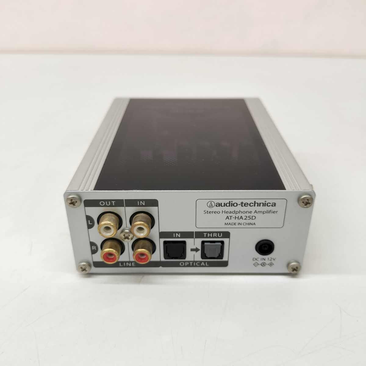 C【A-101】audio-technica オーディオテクニカ ヘッドホンアンプ AT-HA25D 通電確認済 電源コード付(中古品/現状品/保管品)の画像5