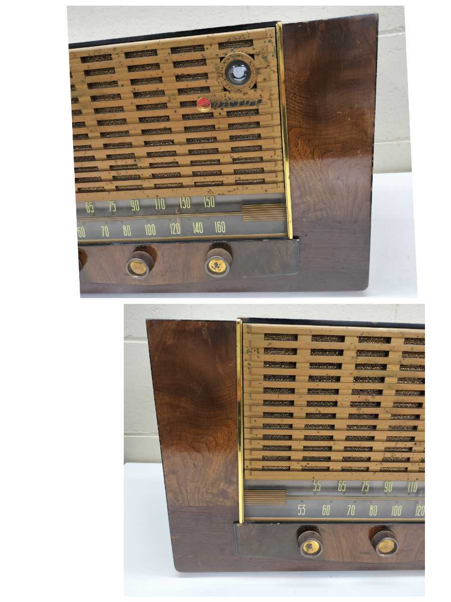 C【A-98】当時物 現状 Victor 真空管 ラジオ 品番 R-701 アンティーク レトロ ビクター ジャンク品の画像2