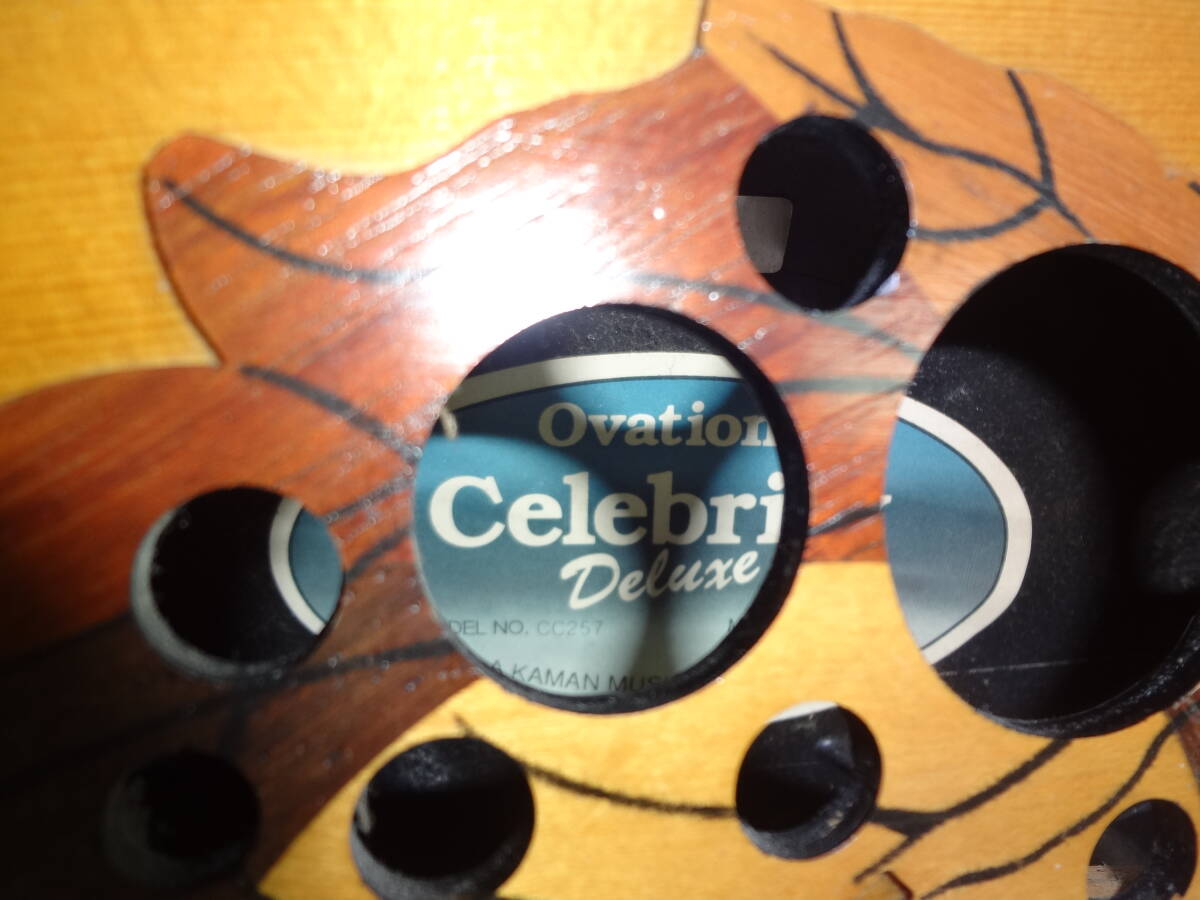 Ovation Celebrity Deluxe CC257 アコースティックギター オベーション セレブリティ デラックス ケース付き アコギ  ジャンクの画像5
