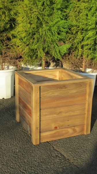  square type planter BOX 45.×45.×43. handmade woodworking goods hand made gardening natural nature flower 