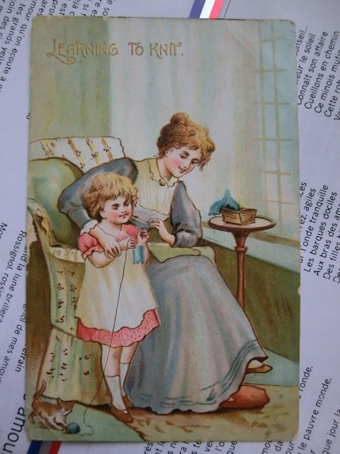 アンティーク 古いポストカード・絵葉書  * 楽しい子供たちの情景 5枚 * アーティスト不明の画像8