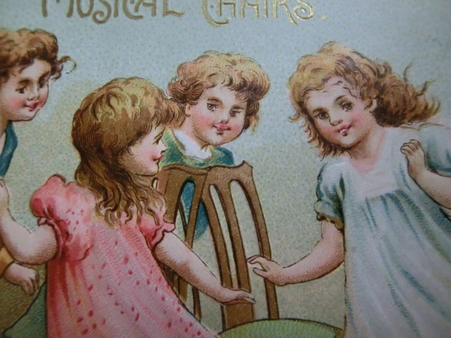 アンティーク 古いポストカード・絵葉書  * 楽しい子供たちの情景 5枚 * アーティスト不明の画像7