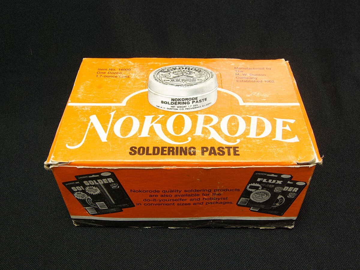 ♪♪Nokorode Soldering Paste 1.7 ozs.缶、ノコロード ペースト フラックス #2835♪♪の画像5