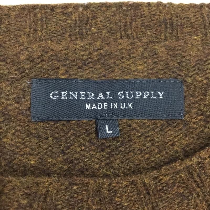 GENERALSUPPLY L ジェネラルサプライ ニット、セーター 長袖 長袖ニットカットソー ニット セーター クルーネックニット 10108713_画像8