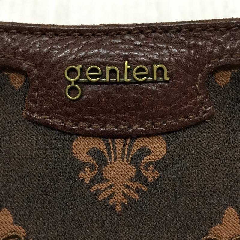 genten 表記無し ゲンテン ショルダーバッグ ショルダーバッグ モノグラム Shoulder Bag ダークブラウン / ダークブラウン / 10109575の画像5