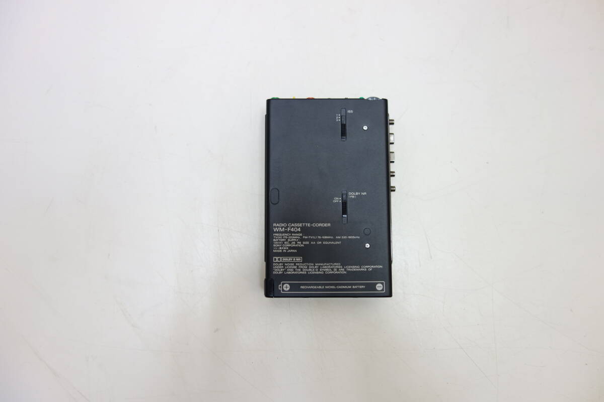 ★☆SONY ソニー WALKMAN ウォークマン　WM-F404 黒 難あり ジャンク品☆★_画像8