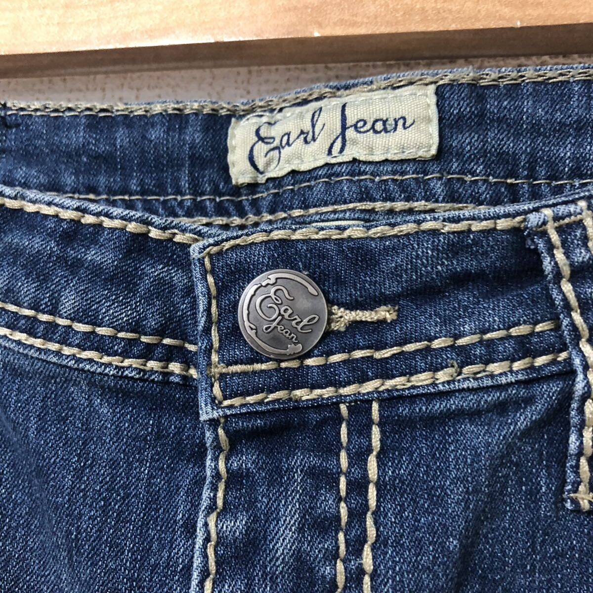 Earl Jean Earl Jean Denim брюки украшен блестками короткий весна лето 