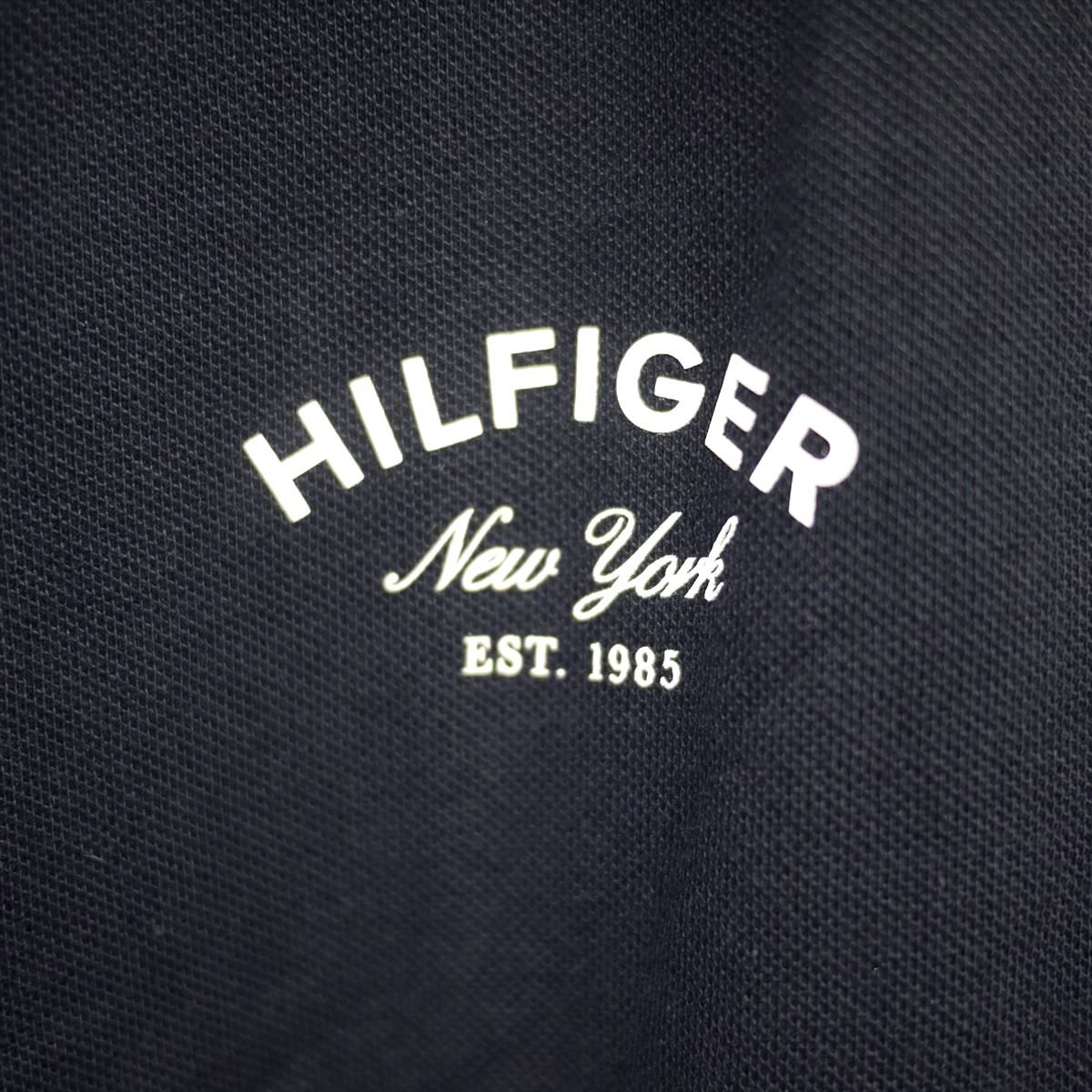 新品 トミーヒルフィガー 立体刺繍THロゴ ポロシャツ(XXXL) ネイビー ゴルフにも！TOMMY HILFIGER USAモデル /ba31の画像6