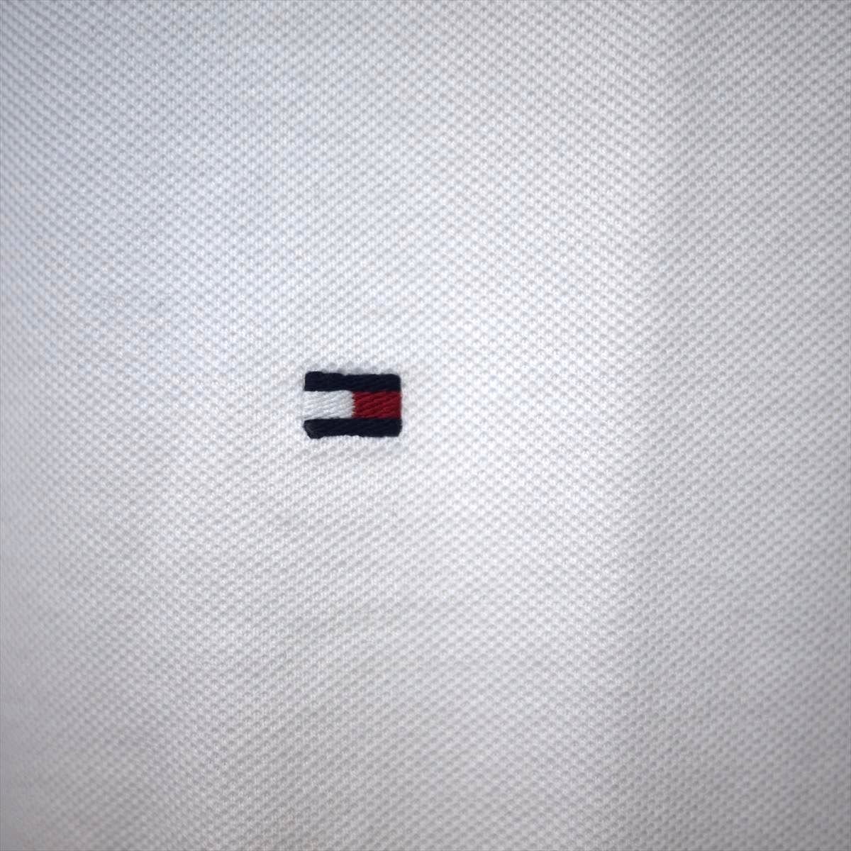 新品 トミーヒルフィガー 刺繍ロゴ 半袖 Tシャツ (L) ホワイト TOMMY HILFIGER USAモデル /ba49_画像6