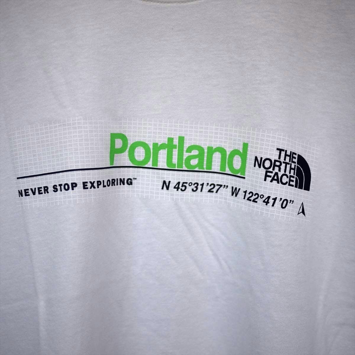 USA限定新品 ノースフェイス Portland ハーフドームロゴ 半袖Tシャツ (L) ホワイト THE NORTH FACE ポートランド 日本未発売/ba70_画像5