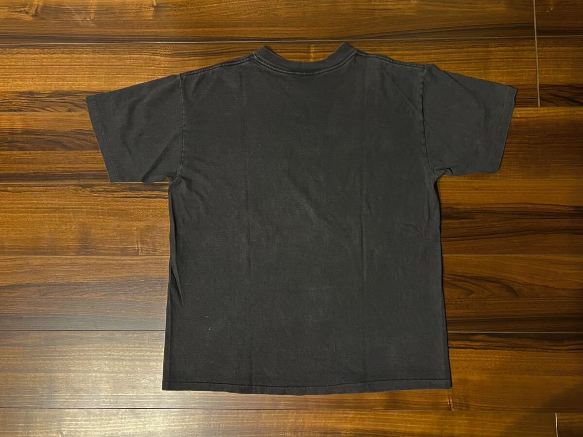 スペシャル 1993年ONEITA メッセージ性アートTシャツL ブラック 黒 フェード USA製 ビンテージ フォトT 検フルーツhanes champion 80s90s_画像2