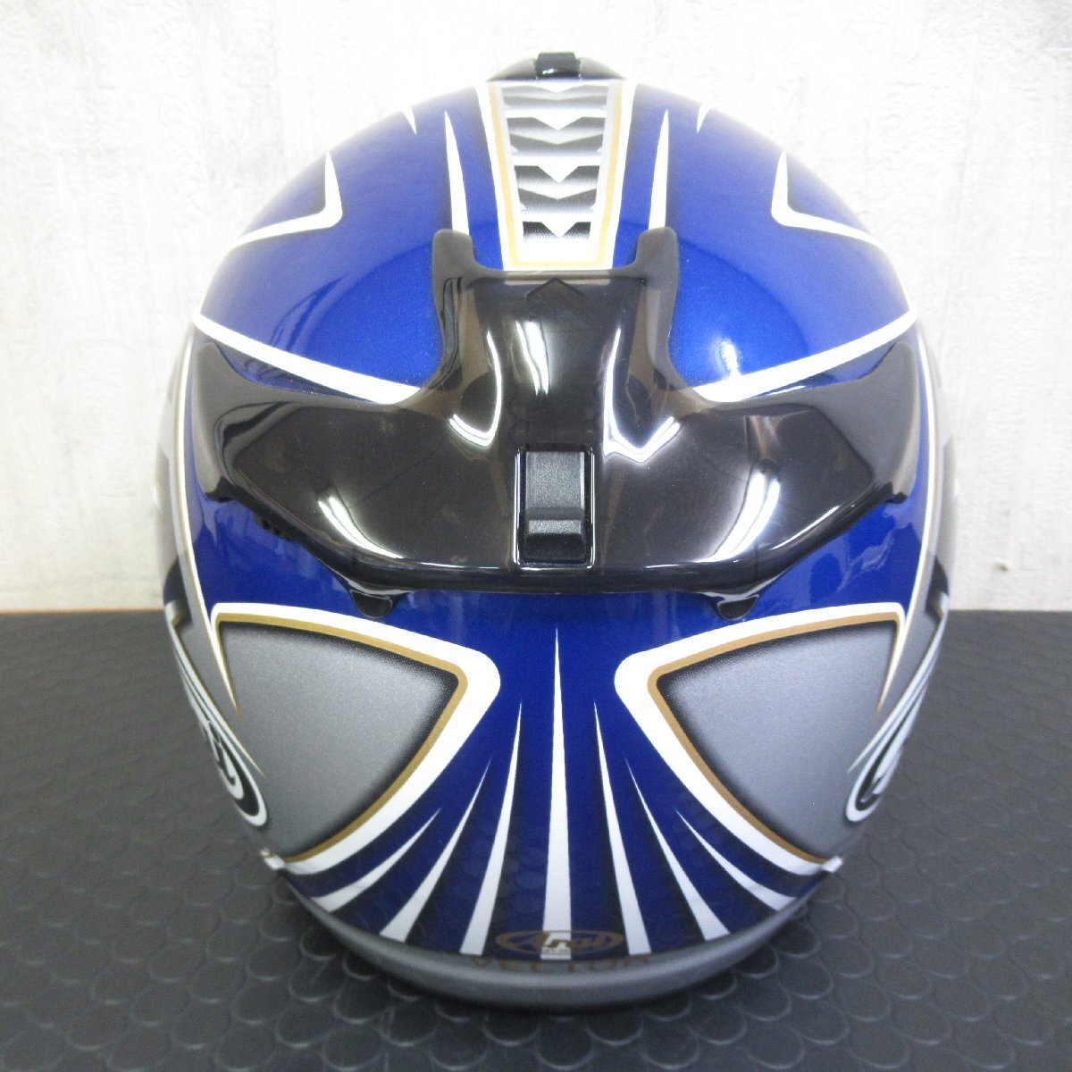 美品 Arai アライ VECTOR EAGLE BLUE ヘルメット M（57-58cm）Drudi Performance【 別付属シールド未使用 】_画像6