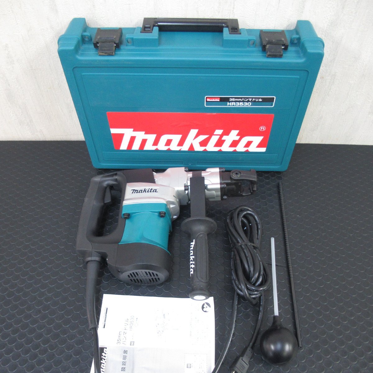 【 未使用品 】Makita マキタ 35mm ハンマドリル HR3530 ハツリ可 六角シャンク ケース付き 【 未使用品 / 長期保管品 】_画像1