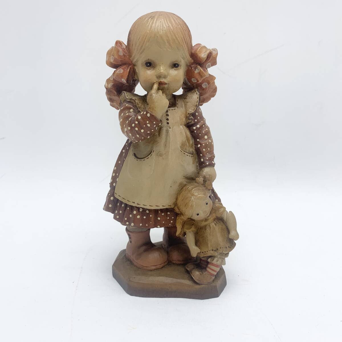 [1 start ] Anne li doll Bedtime Sara * Kei tree carving figure doll Italy made 