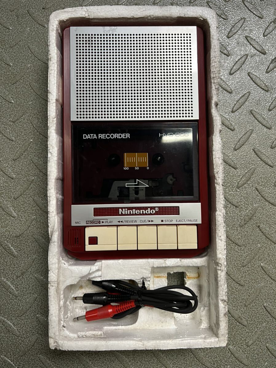 【動作品】 Nintendo ファミコン ファミリーベーシック 専用 データレコーダ HVC-008 DATA RECORDERの画像1