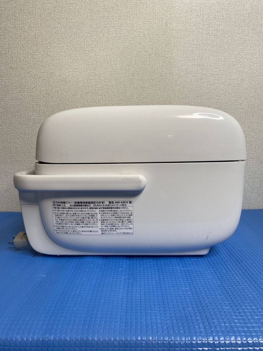 ZOJIRUSHI 象印 NW-KB10圧力 IH 炊飯器 炊飯ジャー 5合炊き 炎舞炊き 19年製　動作品_画像4