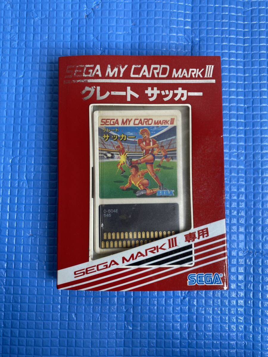 セガ SEGA SEGA MARK Ⅲ ソフト グレート　サッカー　SEGA MY CARD MARK Ⅲ_画像1