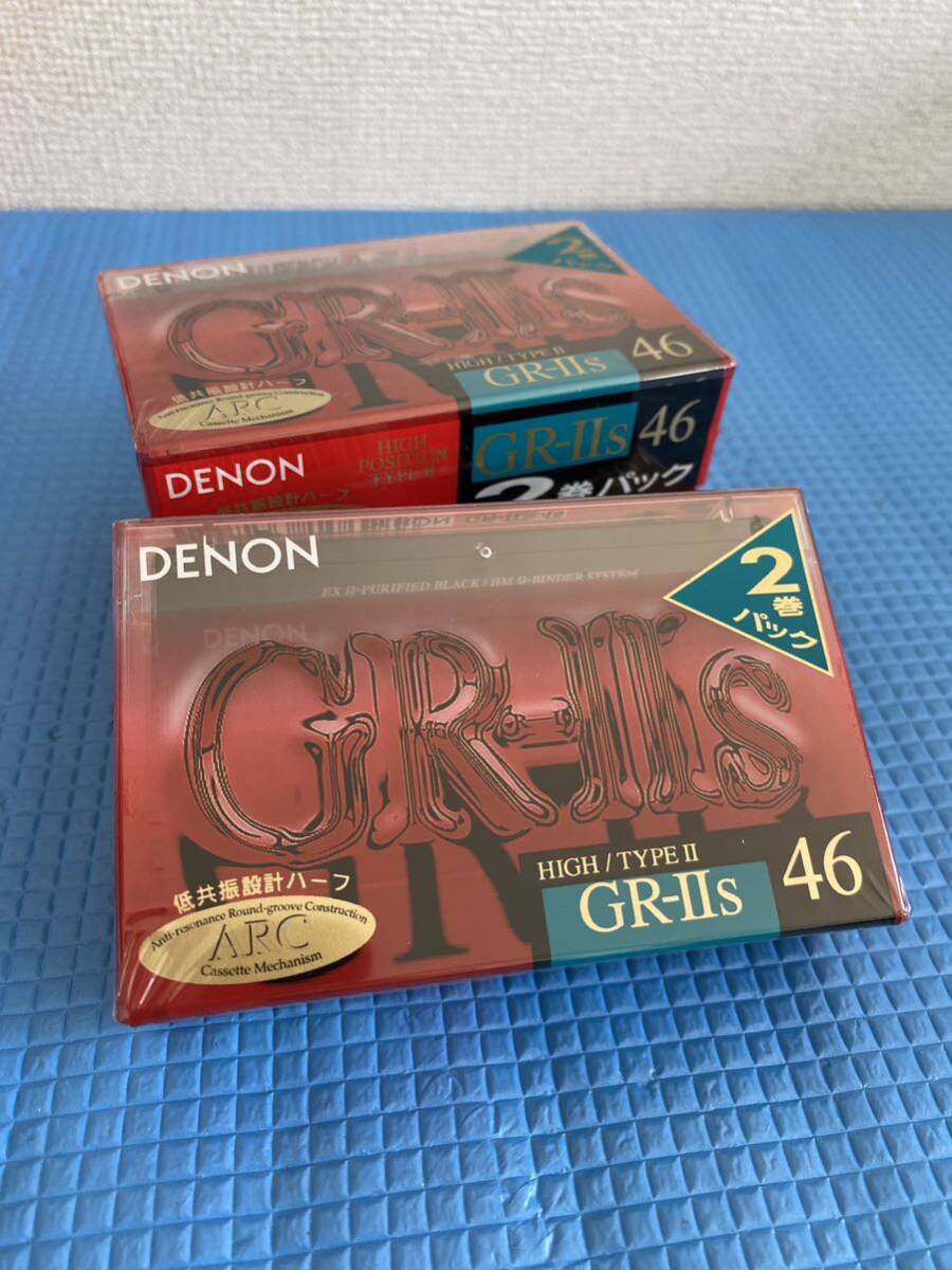 【新品未使用】　DENON GR-Ⅱs46 カセットテープ 10パック （20巻入り）管0002_画像1