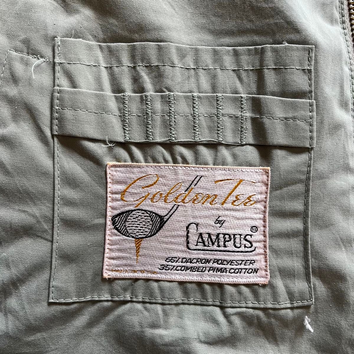 60s Campus】ドリズラージャケット ジップアップブルゾン 短丈 60s Campus】ドリズラージャケット ジップアップブルゾン 短丈