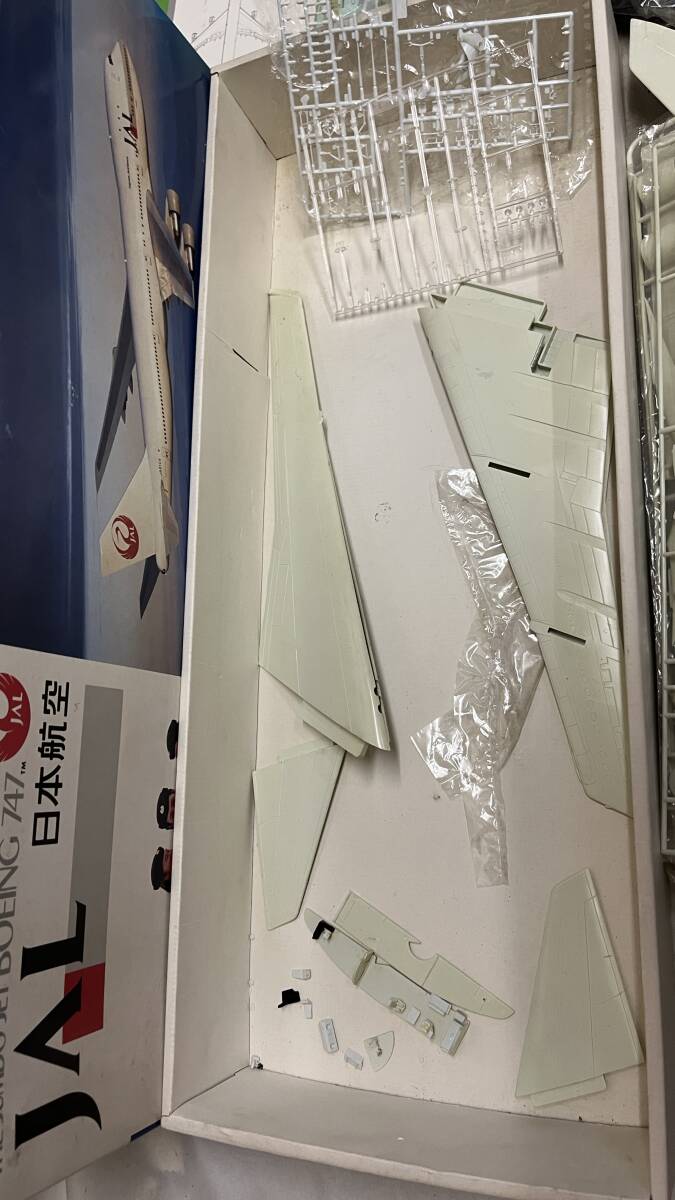 【プラモデル】半組み立て品 童友社 1/100 JAL 日本航空 ボーイング 747 ジャンボ KIT No.100-JL-B4 DOYUSHA JUMBO JET BOEING 747ジャンク_画像2