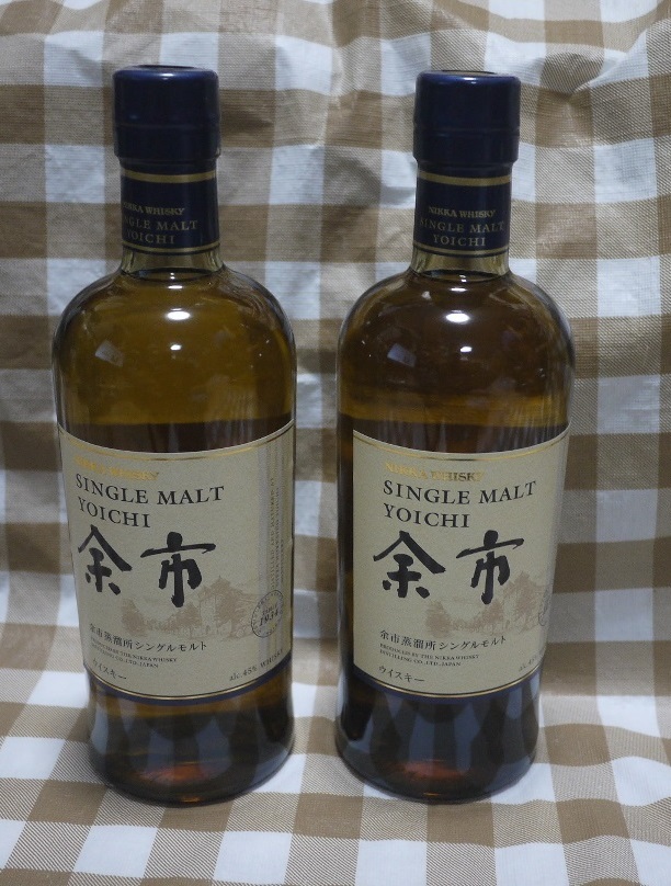 【送料無料・新品・未開栓】　ニッカウヰスキー　NIKKA　ニッカ　余市 2本セット　700ml 45% シングルモルト SINGLE MALT _画像1