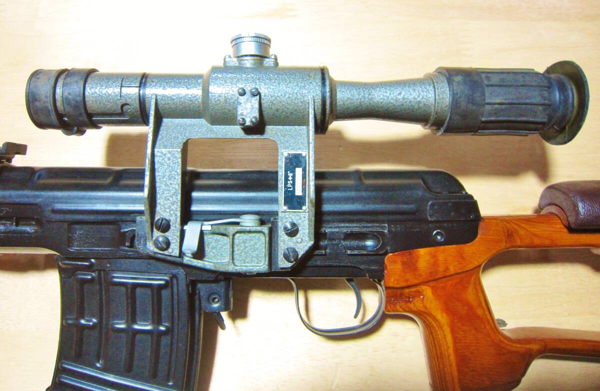 ルーマニア製PSL狙撃銃用LPS TIP-2スコープ ソビエト ロシア SVD AK RPK 56式 ドラグノフ リアルソード LCT VFC E&L 軍_RS SVDへ装着されたLPSスコープ
