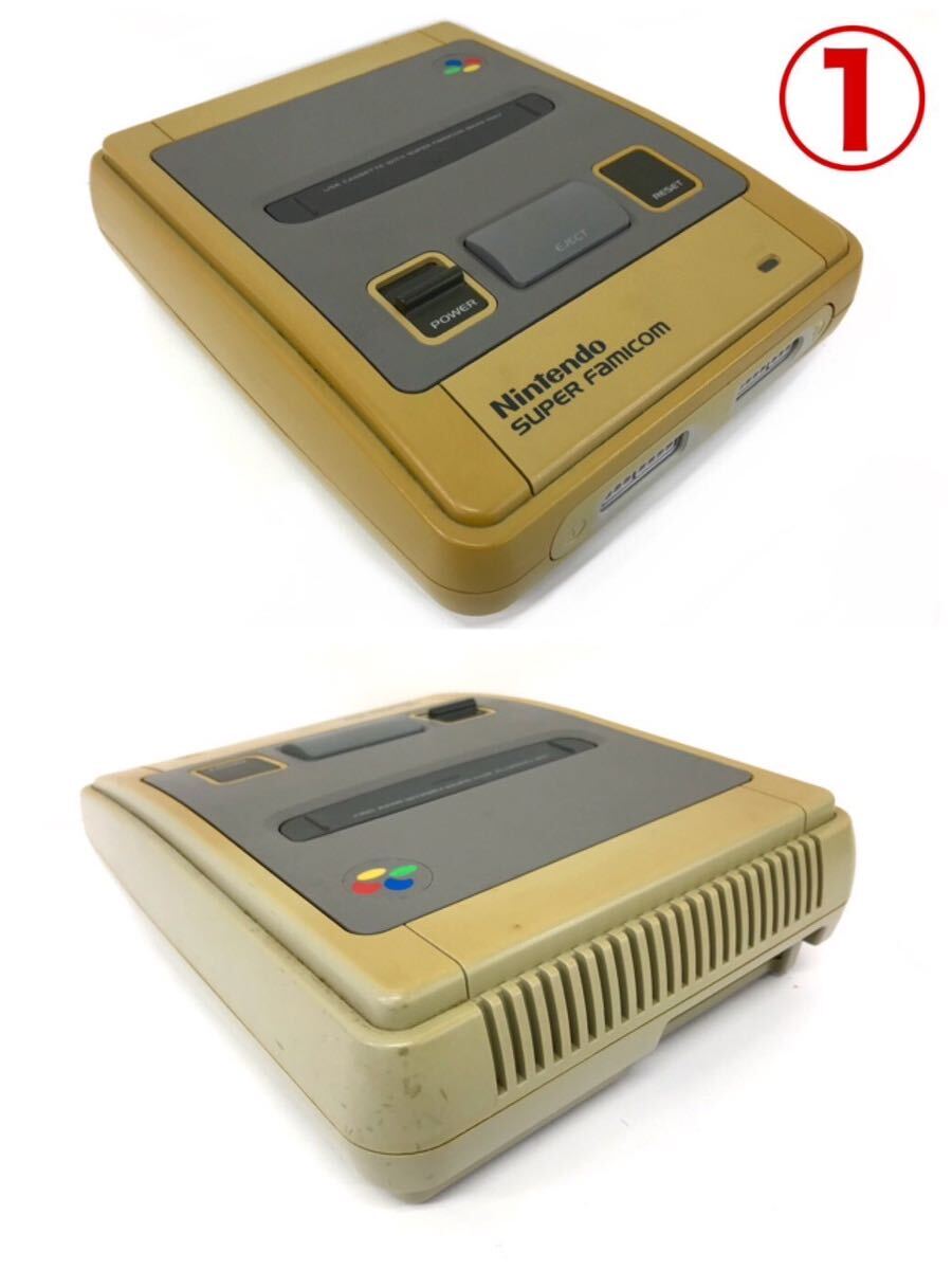 ☆外観美品☆Nintendo SUPER FAMICOM スーパーファミコン 2台セット 任天堂 ニンテンドー スーファミ ゲームの画像3