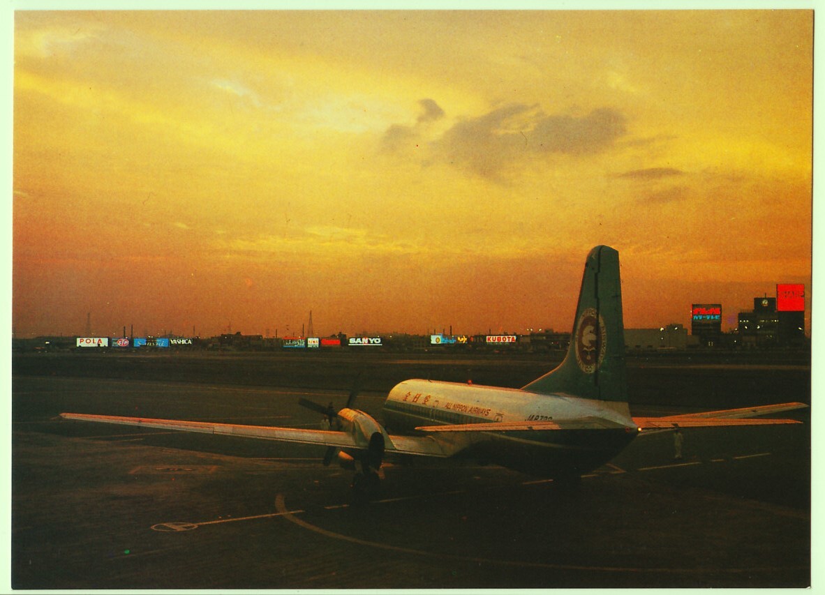 東京国際空港 羽田 ANA 全日空 YS-11型旅客機 飛行機 カラーの画像1