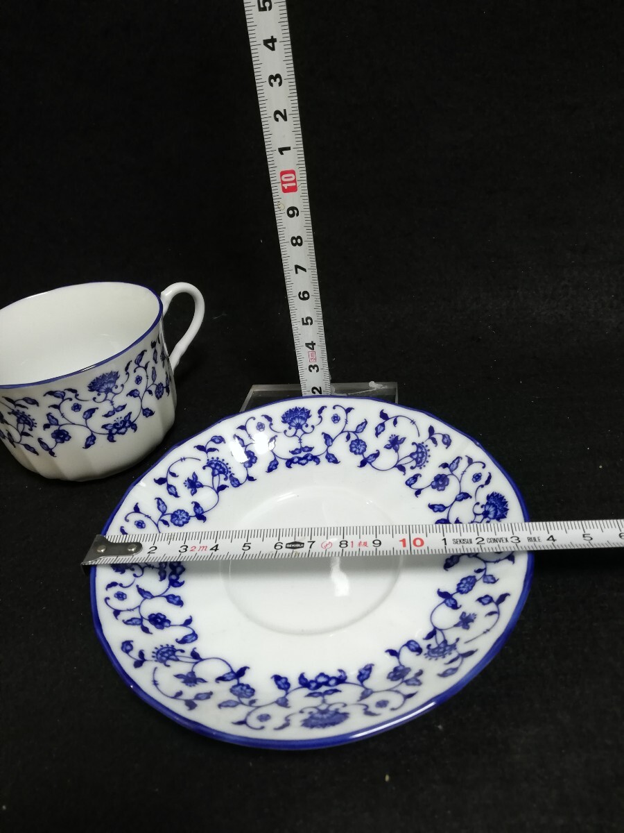 CS445.【未使用】 アンティーク　Noritake ノリタケ 花柄 コーヒーカップ カップ ソーサー 洋食器　6客/80_画像6