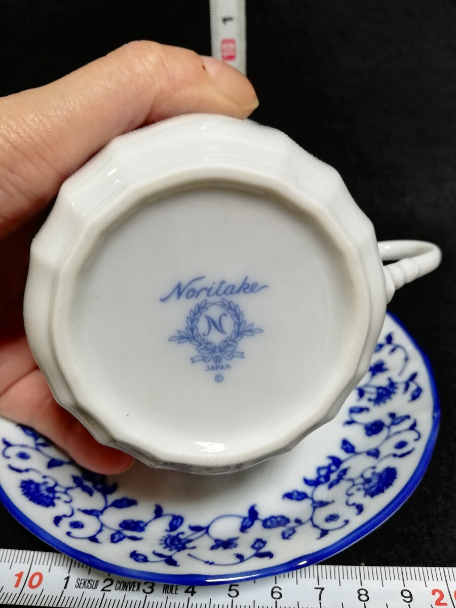 CS445.【未使用】 アンティーク　Noritake ノリタケ 花柄 コーヒーカップ カップ ソーサー 洋食器　6客/80_画像4