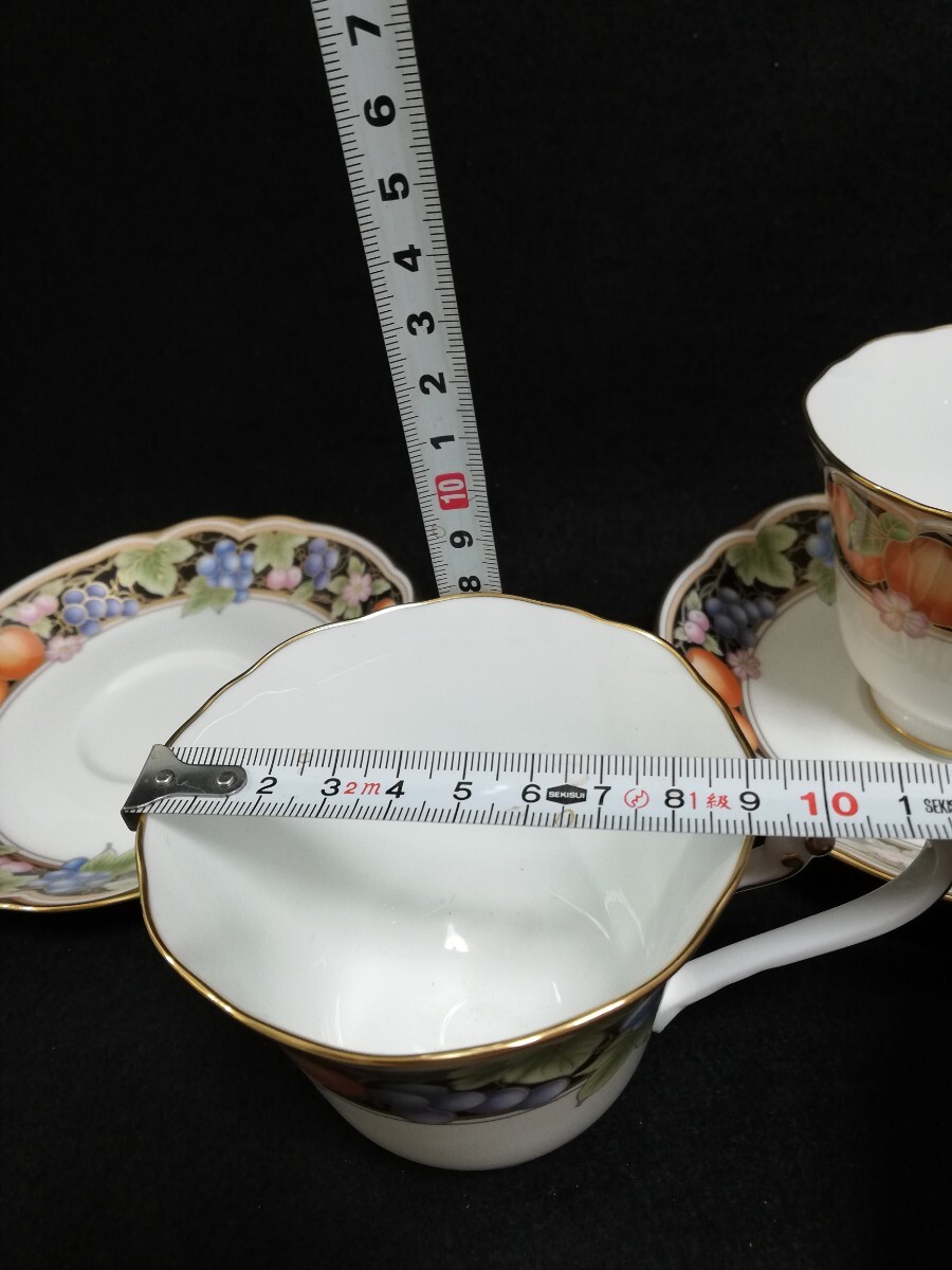 CS4132.【未使用】Noritake LA MADELEINE カップ＆ソーサー　ノリタケ ダイヤモンドコレクション ラ マドレーヌ/中古品/廃盤品　2客/60_画像7