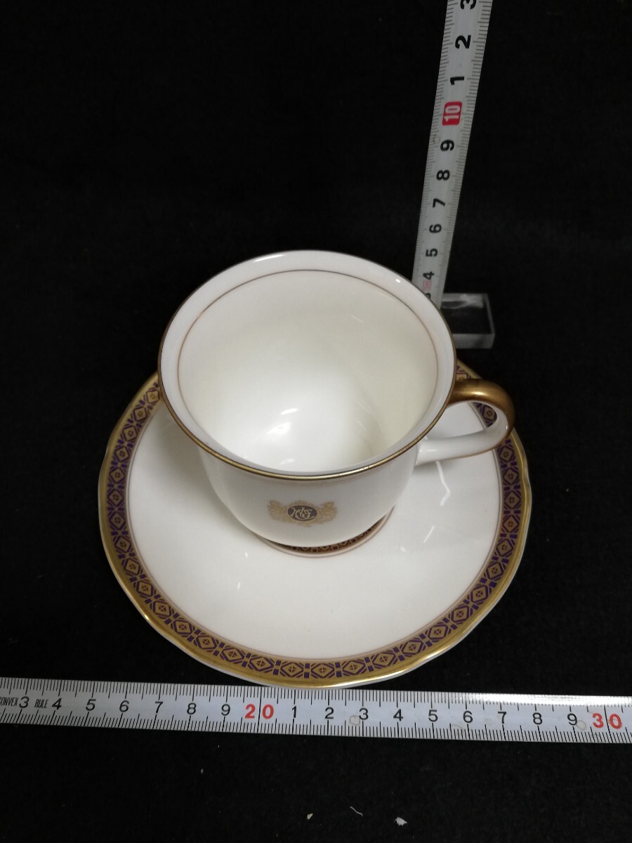 CS4224.【未使用】ORIENT EXPRESS カップ ソーサー コーヒーカップ 2客 金彩 箱入り/80の画像3